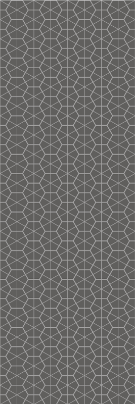 Nordic vinyl rug in minimalist hexagonal japandi style - TenStickers