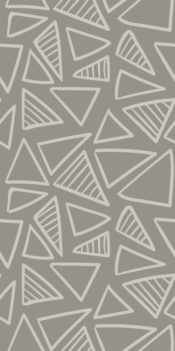 Nordic vinyl rug with gray triangle stripes - TenStickers