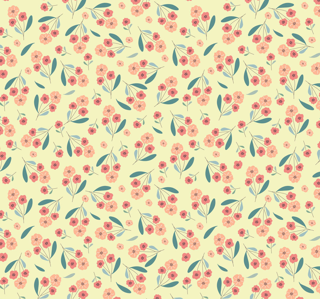 Nature vinyl rug with roses design - TenStickers