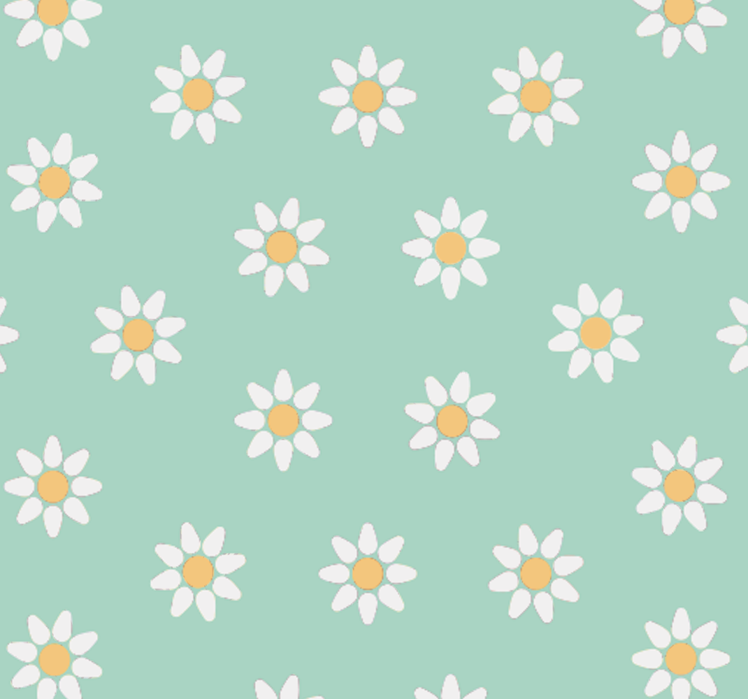 Nature vinyl rug kids daisy design - TenStickers