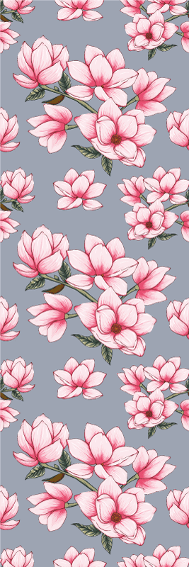 Three beautiful magnolia flowers nature vinyl rug - TenStickers