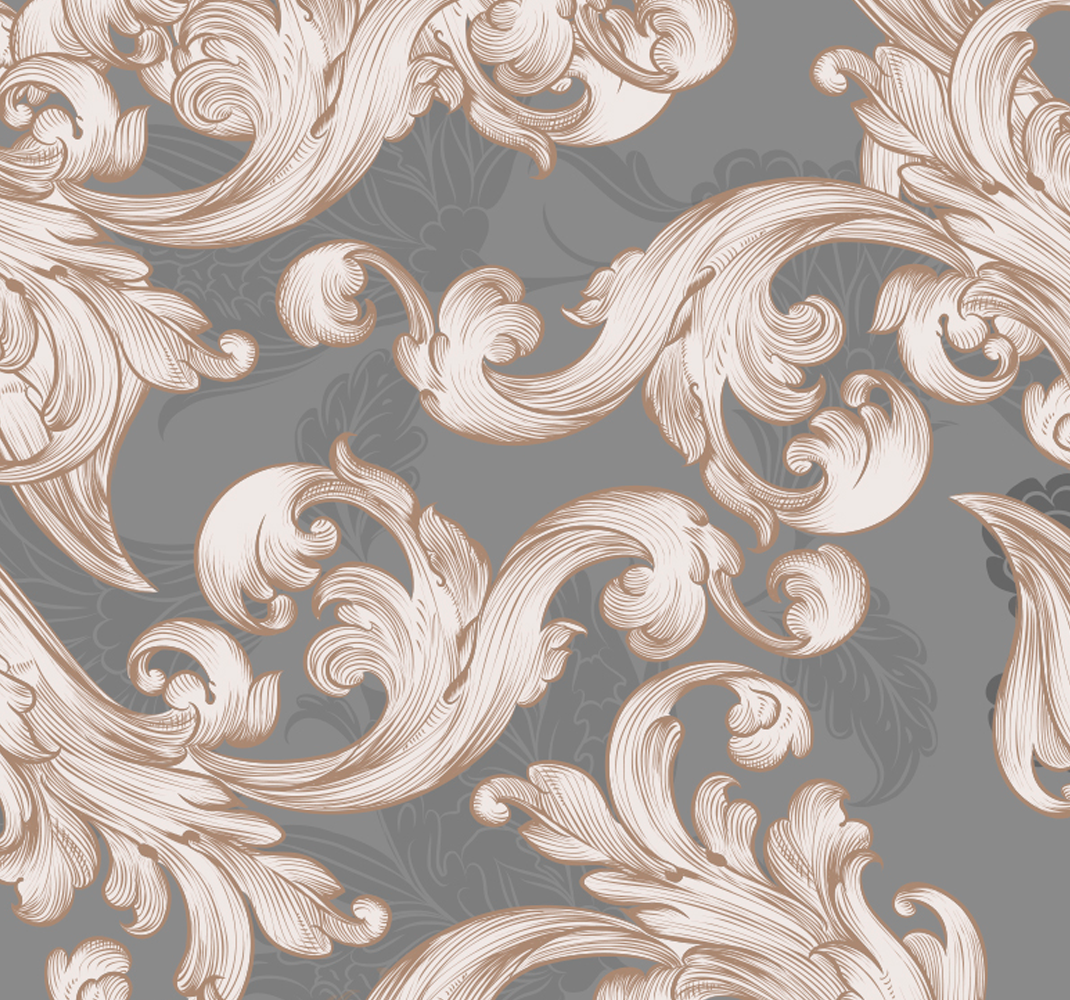 Vintage vinyl rug - gray beautiful wallpaper - TenStickers