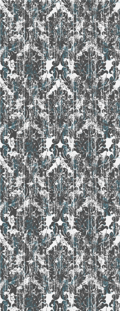Vintage vinyl rug in old grey tones pattern - TenStickers