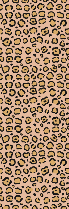Animal vinyl rug in pastel leopard print - TenStickers
