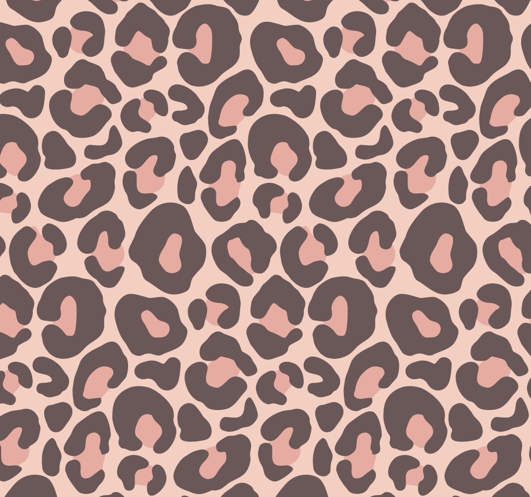 Pink leopard print animal vinyl rug - TenStickers