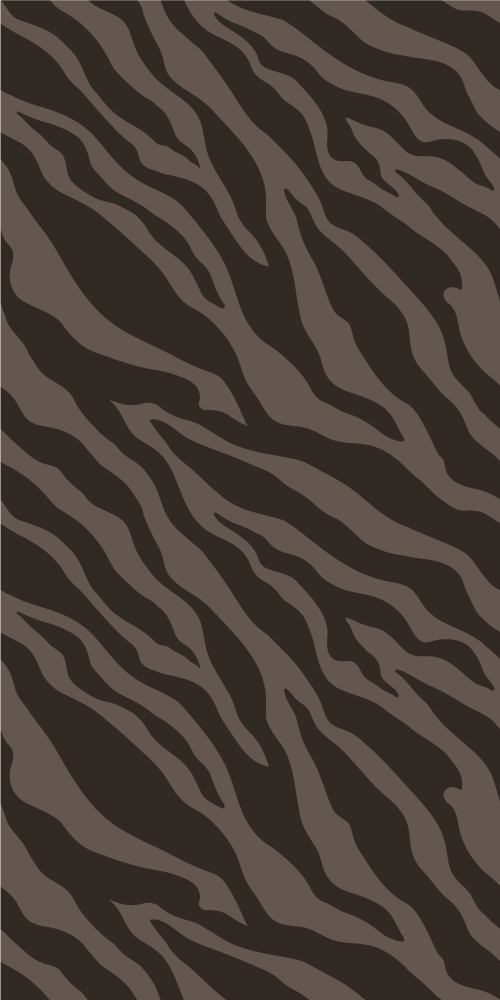 Animal vinyl rug in dark zebra pattern - TenStickers