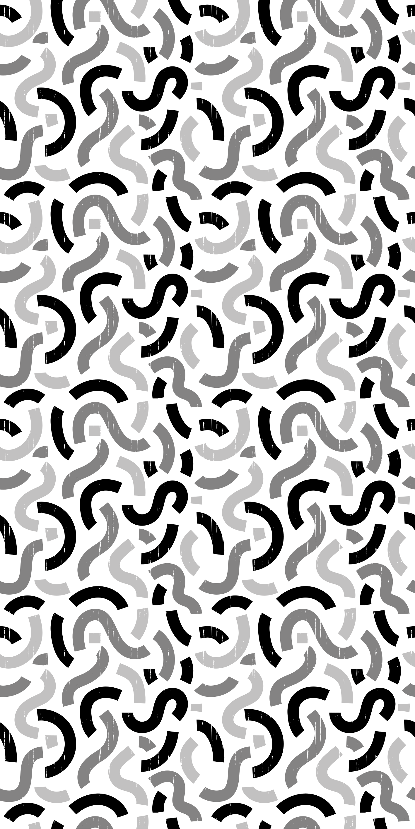 Textured vinyl rug with black and white shapes - TenStickers