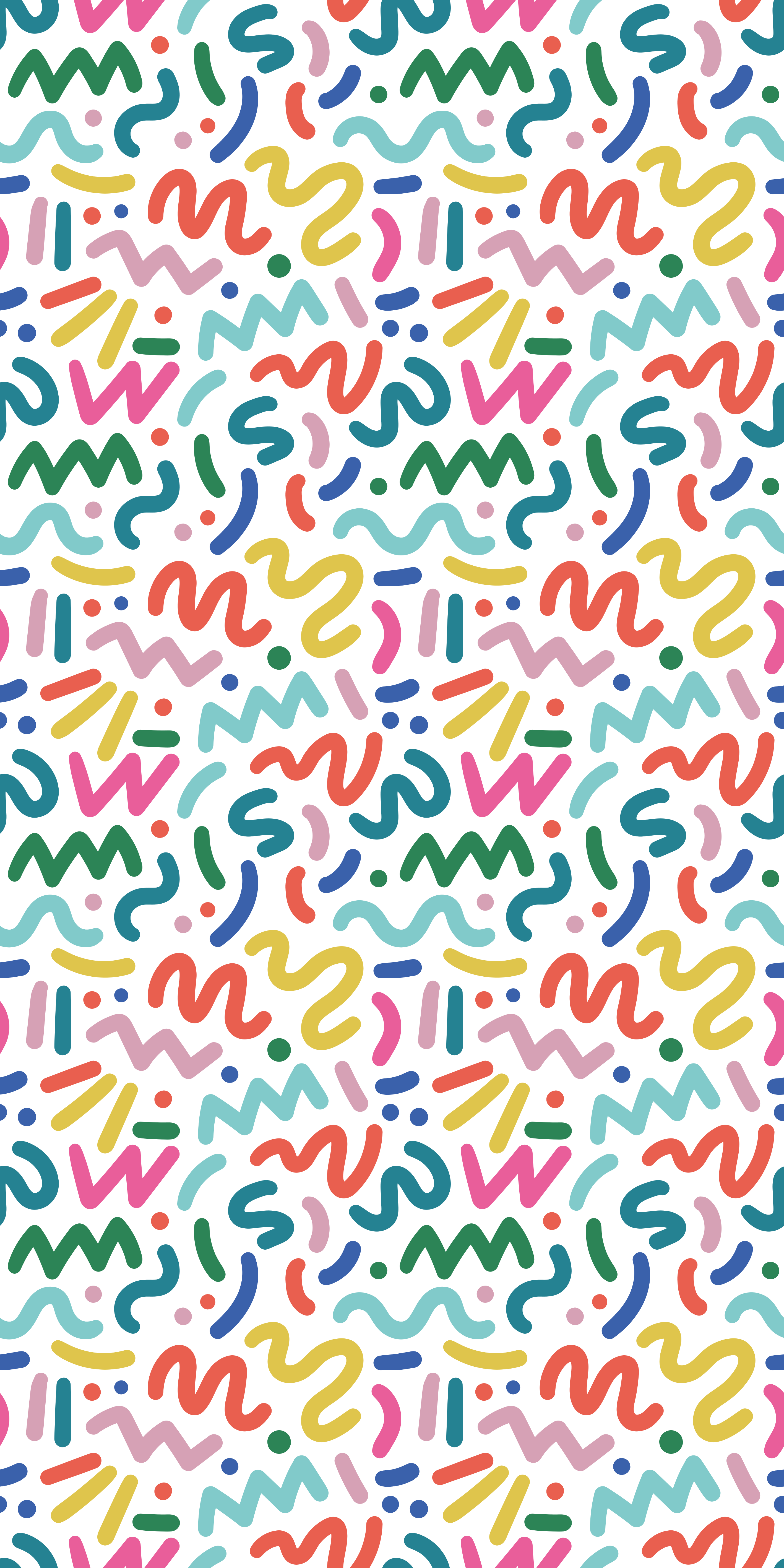 Textured vinyl rug in abstract colored shapes - TenStickers