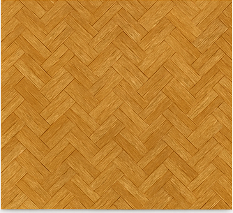 Textured vinyl rug with interlocking oak design - TenStickers