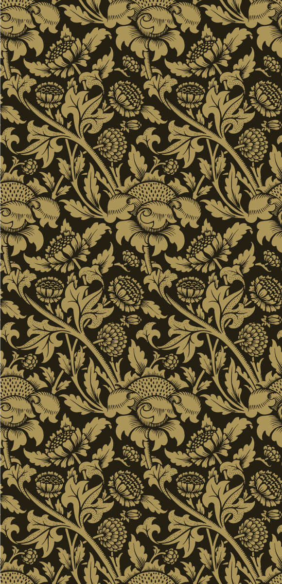 Vintage vinyl rug vintage french floral design - TenStickers