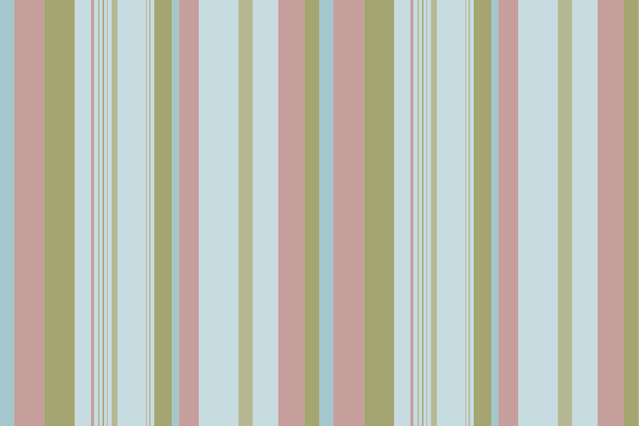 Vintage vinyl rug in blue and green 80's stripes - TenStickers