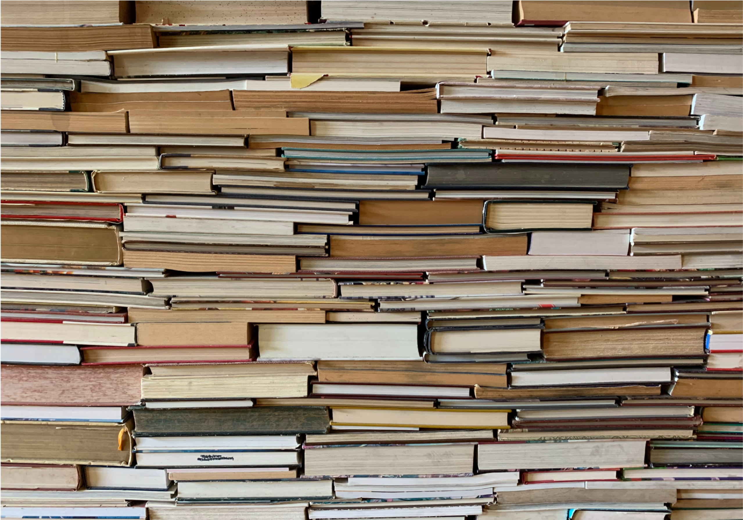 Vintage vinyl rug stacked books design - TenStickers