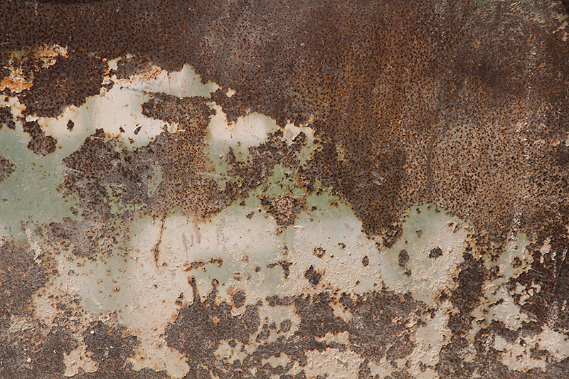 Textured vinyl rug rusty metal wall design - TenStickers