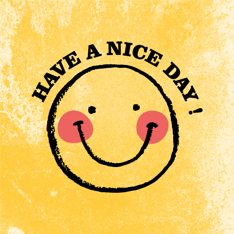 Custom vinyl rug with a cheerful smiley face design - TenStickers