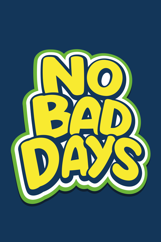 Custom vinyl rug youth no bad days - TenStickers