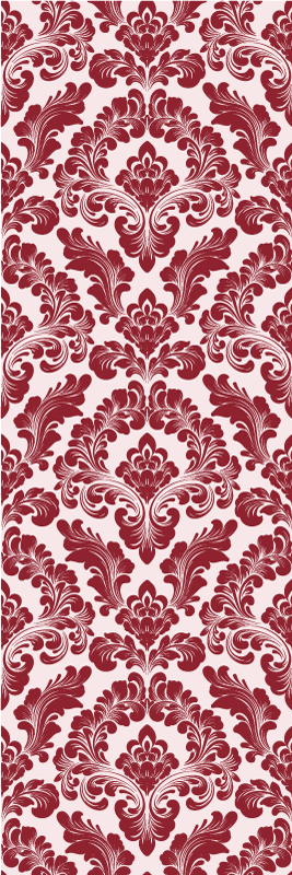 Textured vinyl rug in block print design - TenStickers
