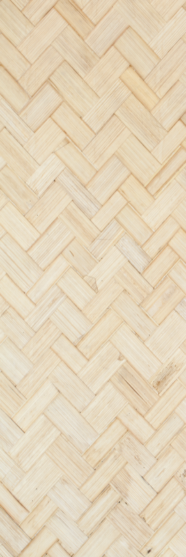 Textured vinyl rug in white herringbone design - TenStickers