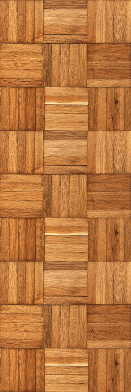 Textured vinyl rug in brown wood tile pattern - TenStickers