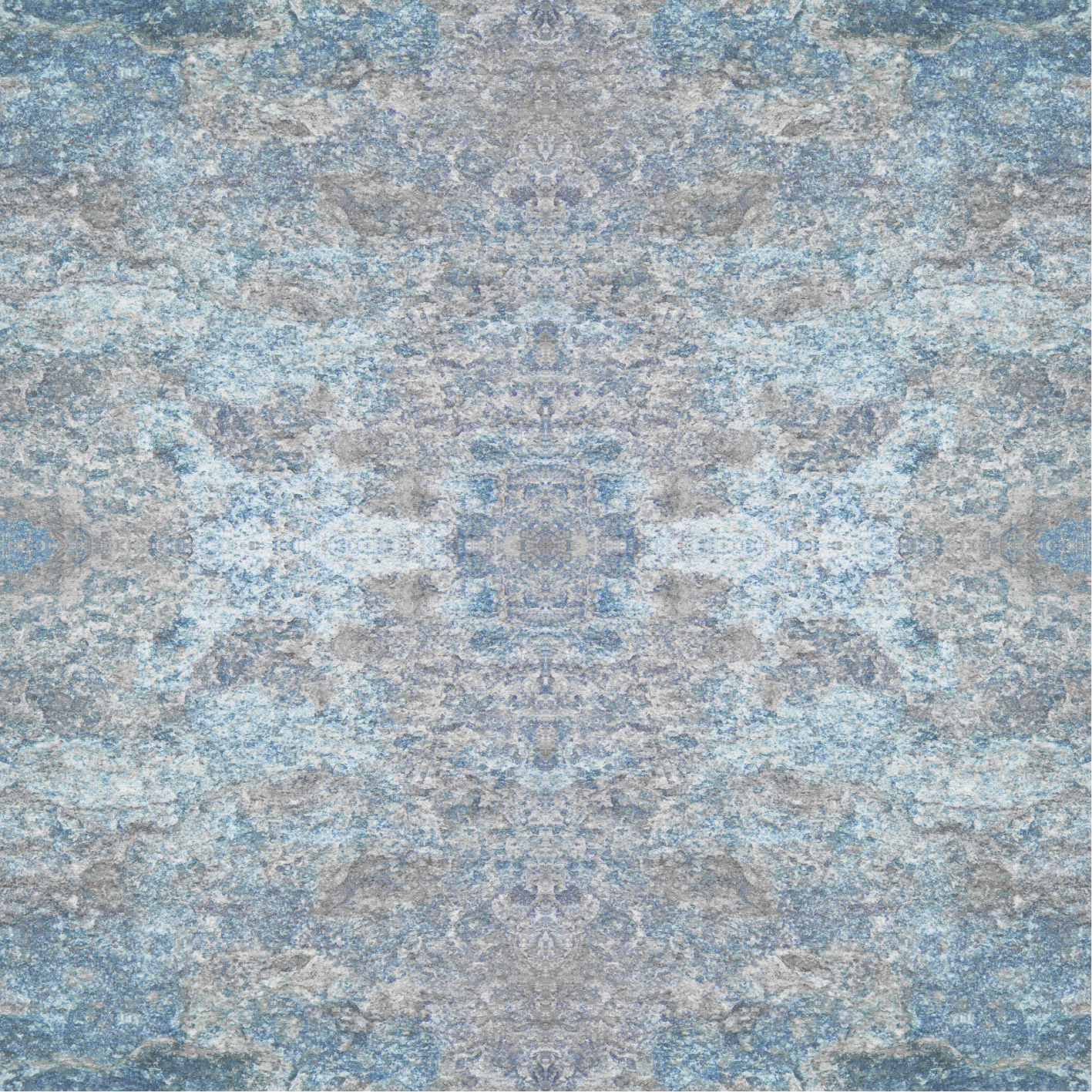 Textured vinyl rug in light blue and beige marble - TenStickers