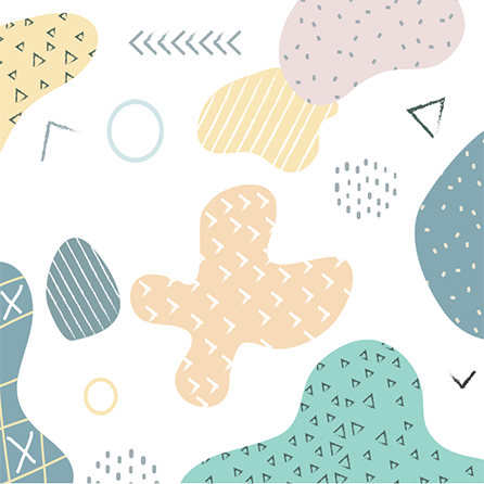 Geometric vinyl rug with grunge geometric design - TenStickers