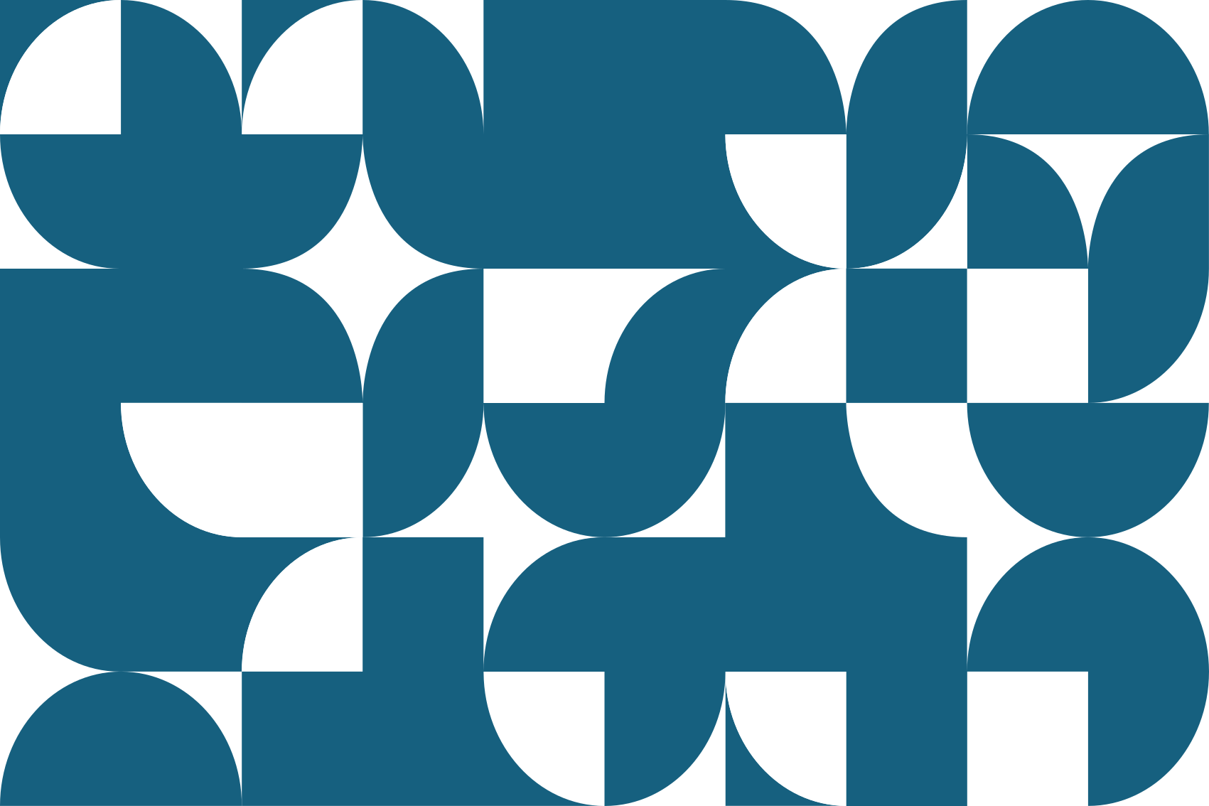 Geometric vinyl rug in blue circle art pattern - TenStickers