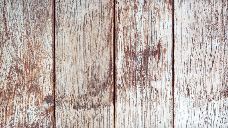 Entrance hall vinyl rug light brown wood planks - TenStickers