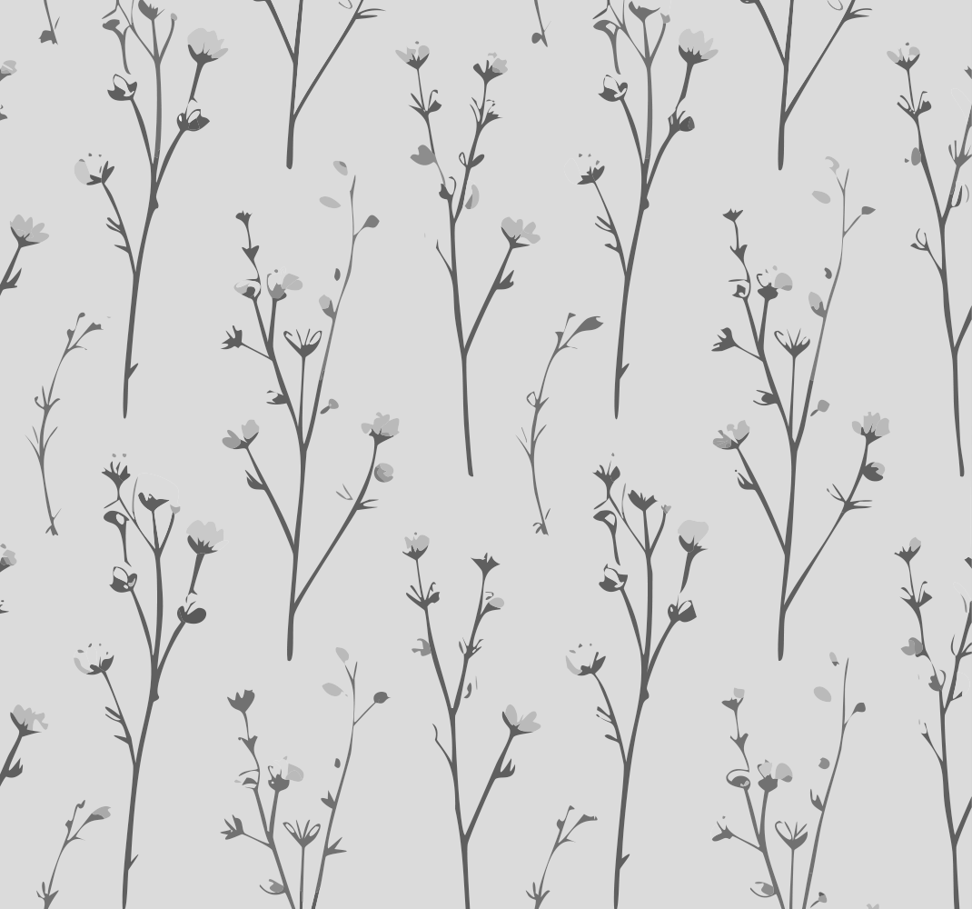 Gray vinyl rug with cotton tree design - TenStickers