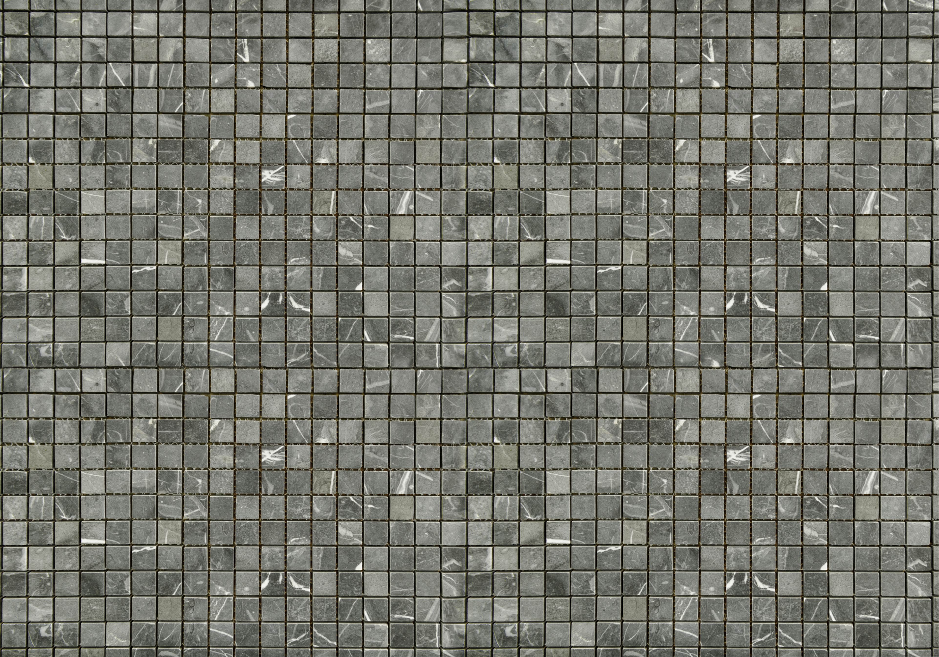 Gray vinyl rug with black tile design - TenStickers