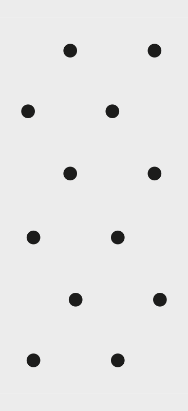 Hallway vinyl rug in nordic style black dots - TenStickers