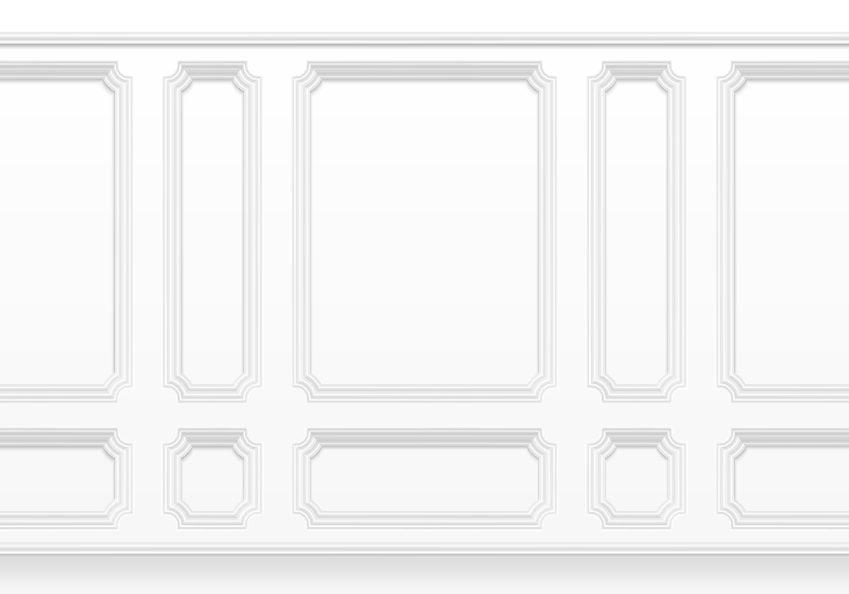 White vinyl rug classic quatrefoils - TenStickers