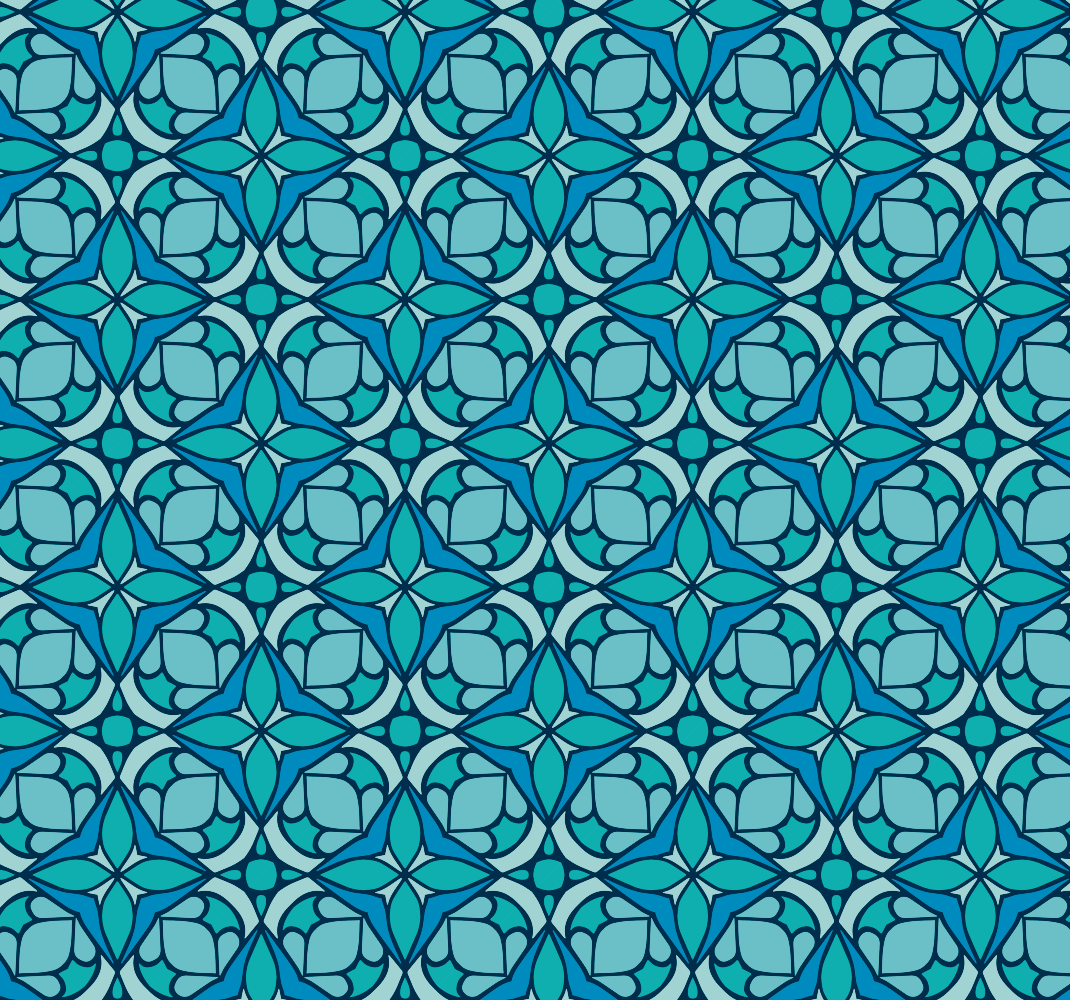 Outdoor vinyl rug in blue bathroom design - TenStickers
