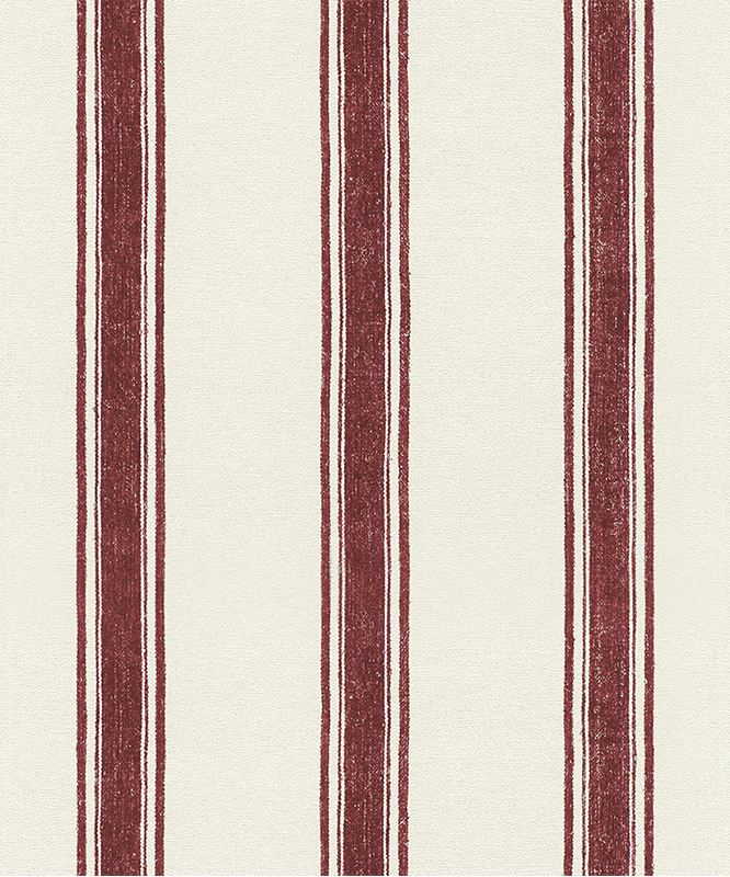 Outdoor vinyl rug with red vertical stripes - TenStickers