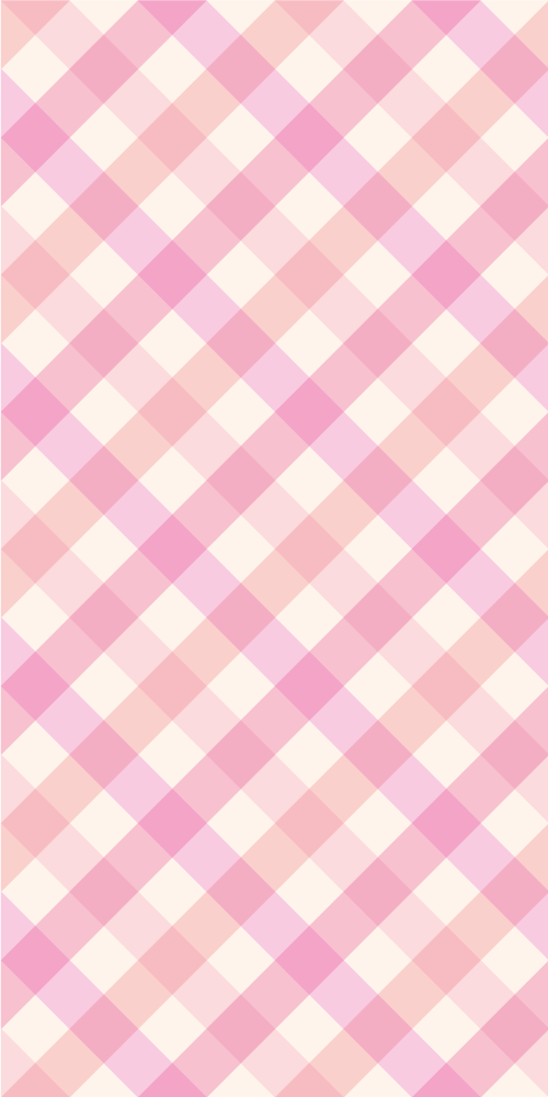 Pink vinyl rug in a pink checked pattern - TenStickers