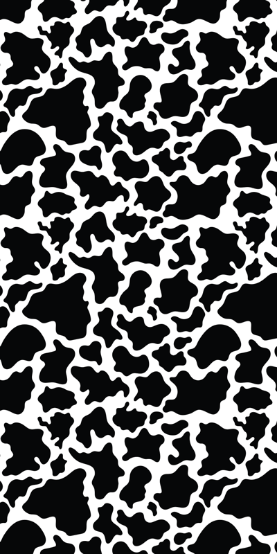 Rectangular cow animal print vinyl rug - TenStickers