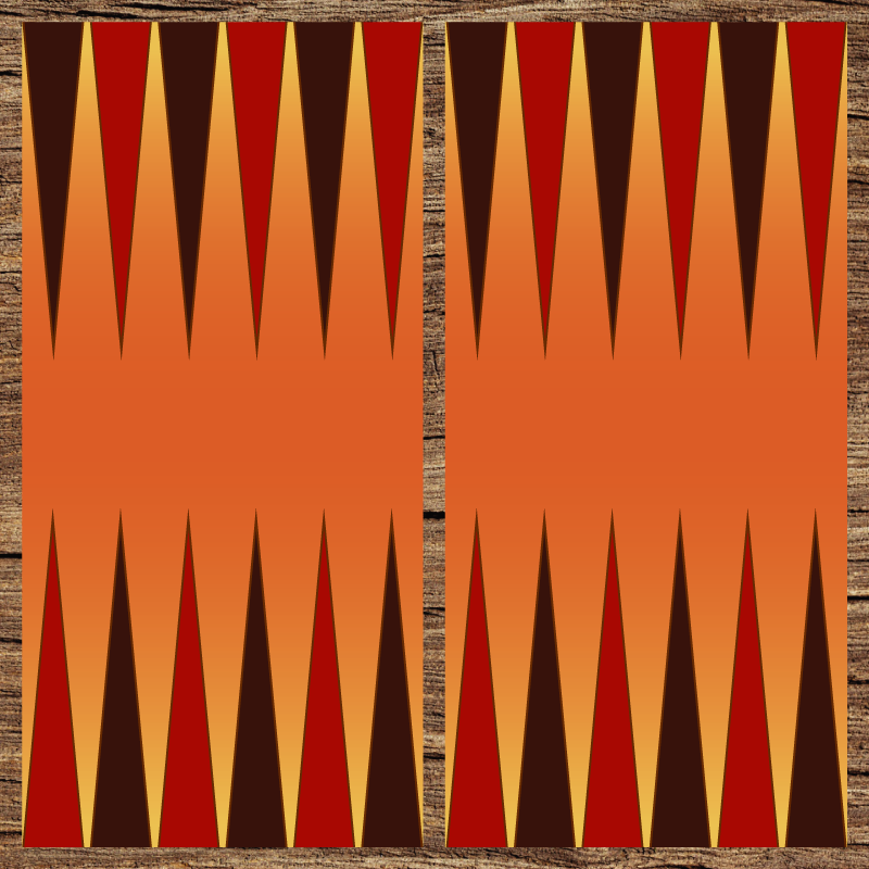 Amazing backgammon board game vinyl rug - TenStickers