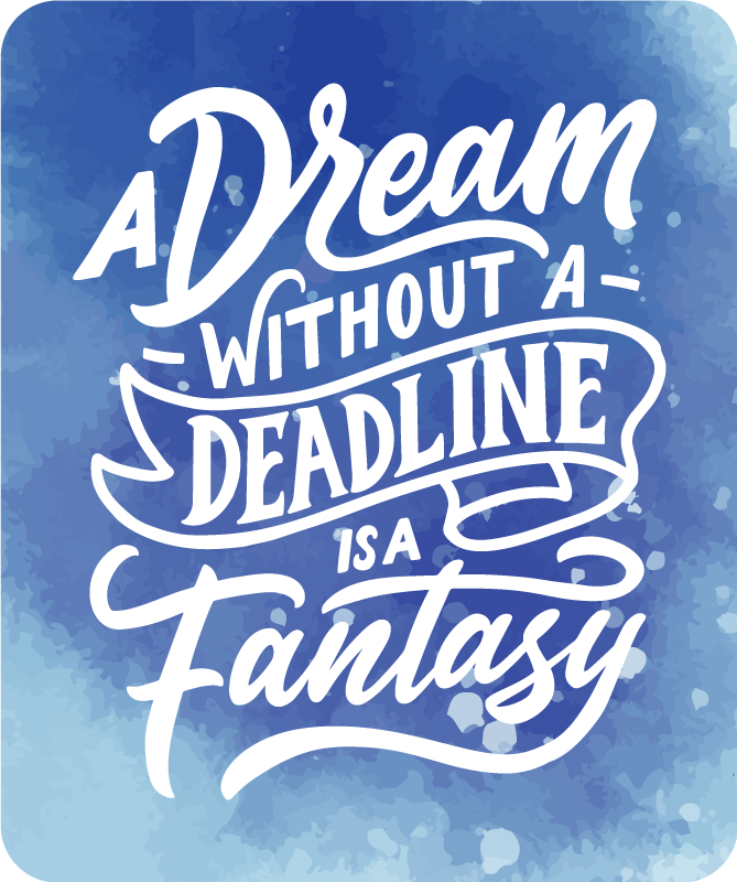 Dream Deadline Fantasy custom vinyl rug - TenStickers