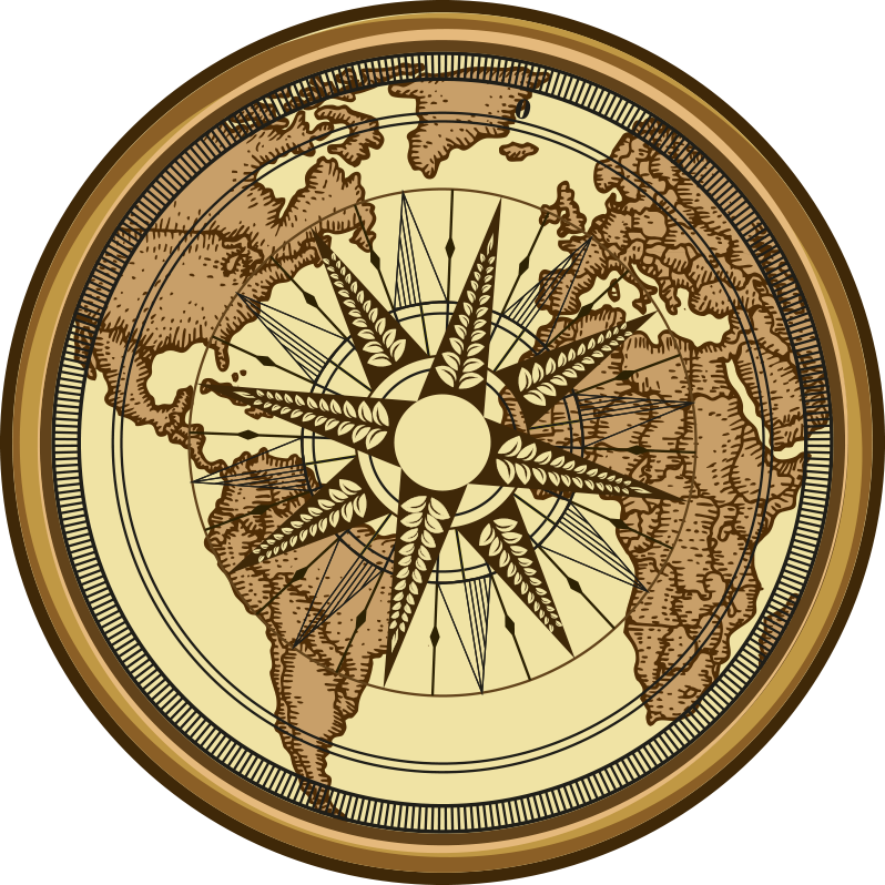 Round vintage world map vinyl rug - TenStickers