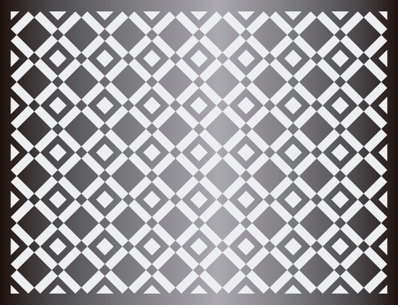 Geometric diamonds living room vinyl rug - TenStickers