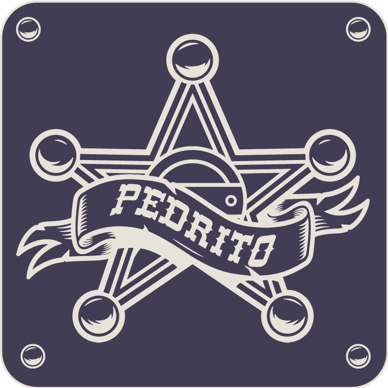 Sheriff with Name vinyl rug with name - TenStickers