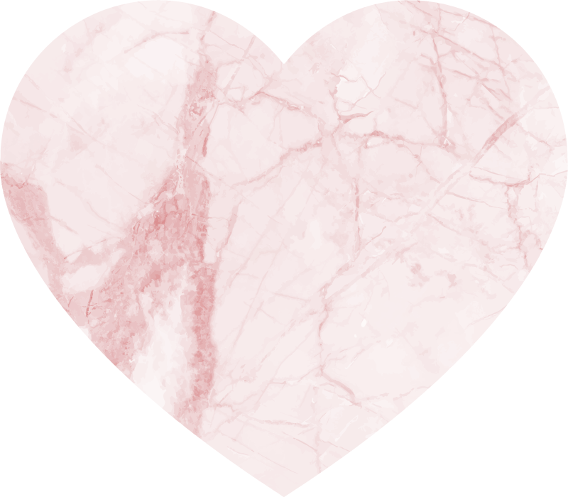 heart marble texture carpet - TenStickers