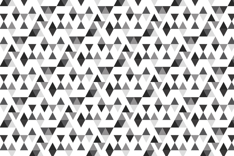 Black and white triangles geometric vinyl rug - TenStickers
