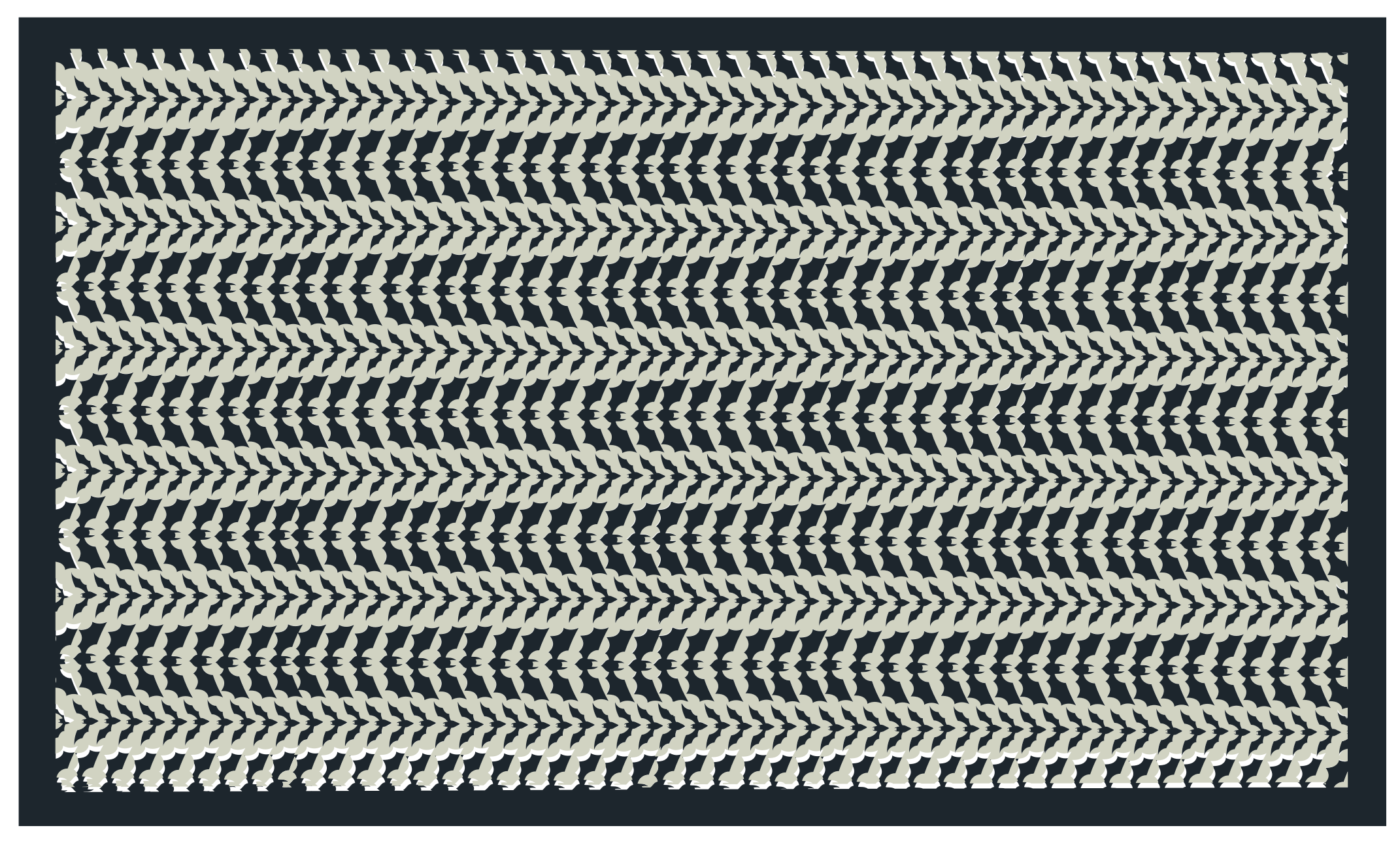 Chevron Intricacy stripes vinyl rug - TenStickers