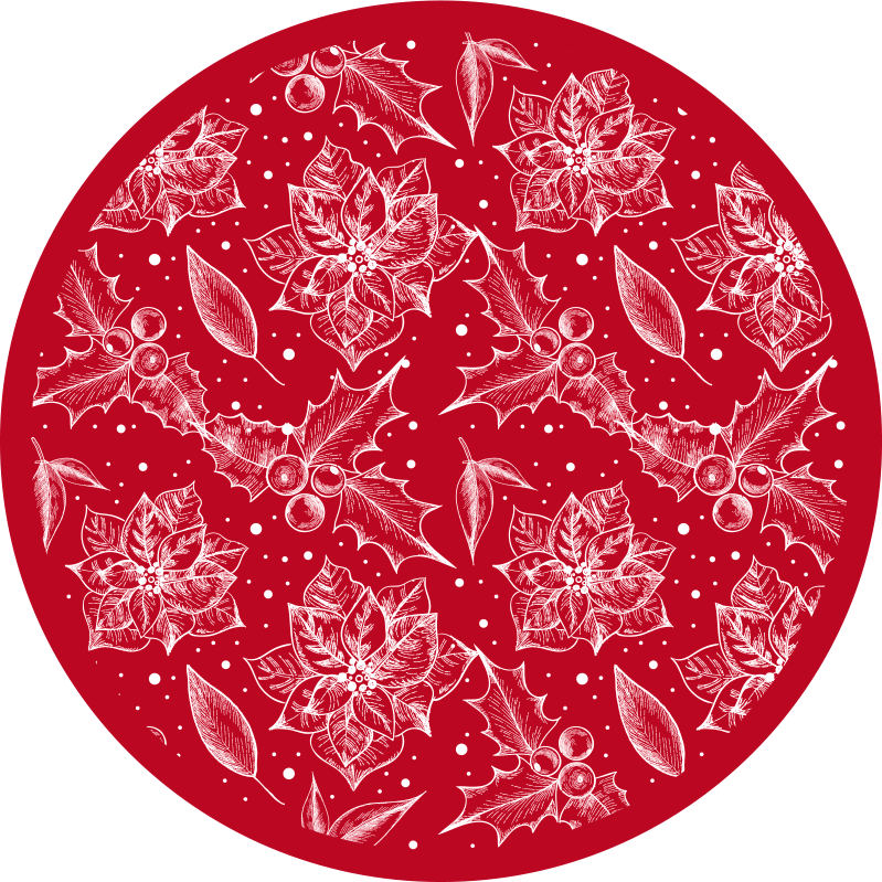 elegant vinylrugs christmas style - TenStickers
