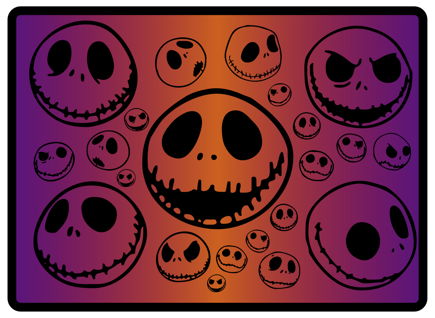 Nightmare before Christmas vinyl rug - TenStickers