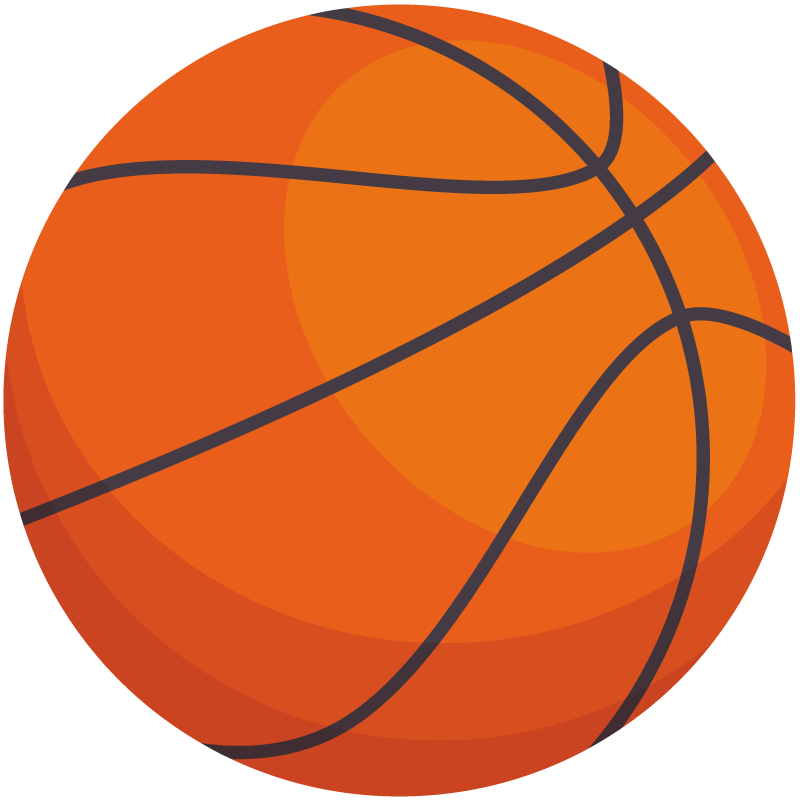 Basketball Pattern vinyl rug - TenStickers