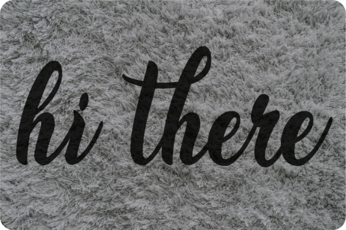 Hi There Decor custom vinyl rug - TenStickers