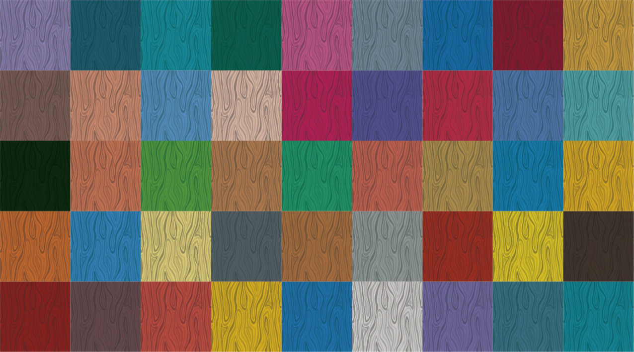 Multicolor Checkerboard wood vinyl rug - TenStickers