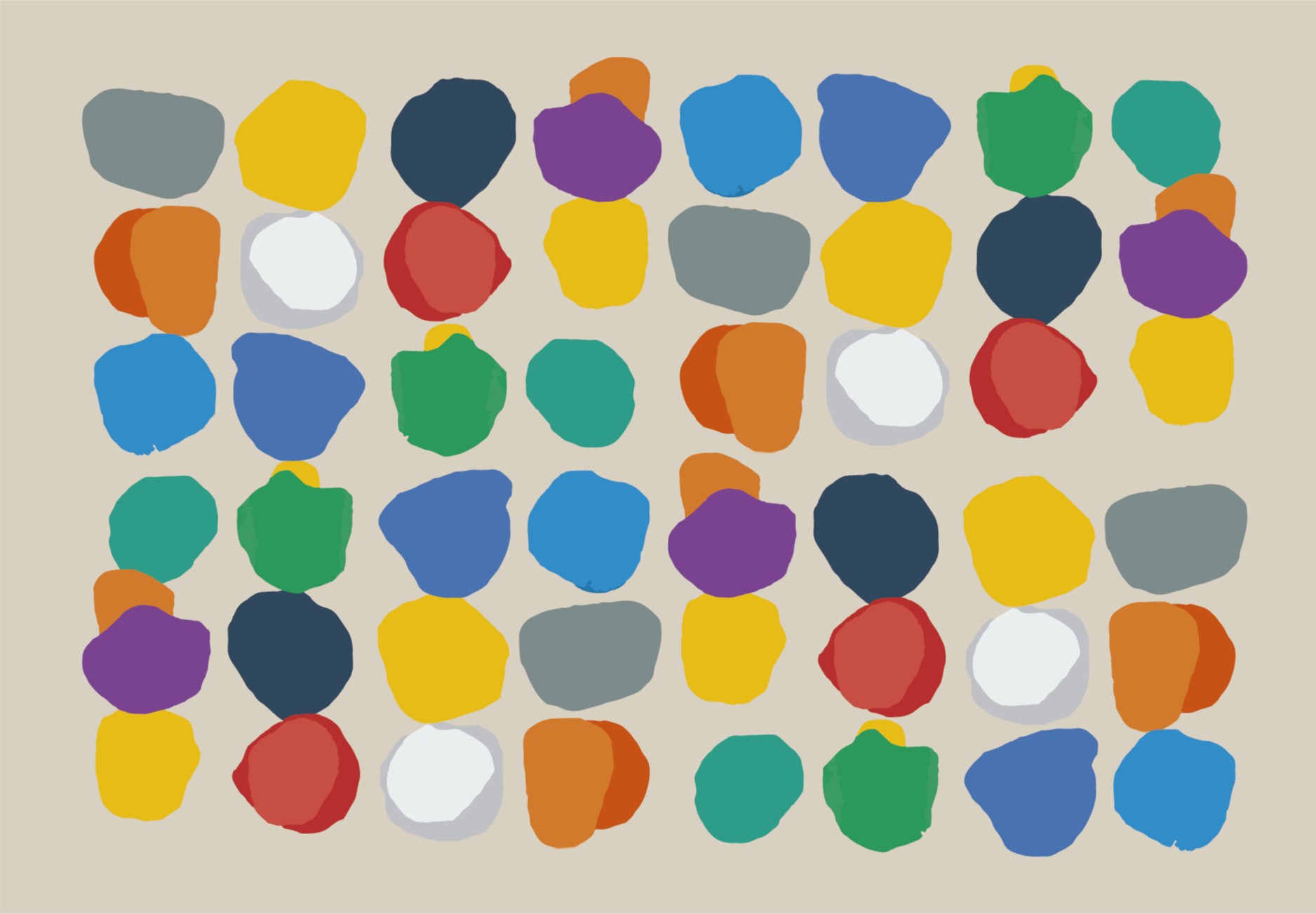 regular paint splashes minimal rug - TenStickers