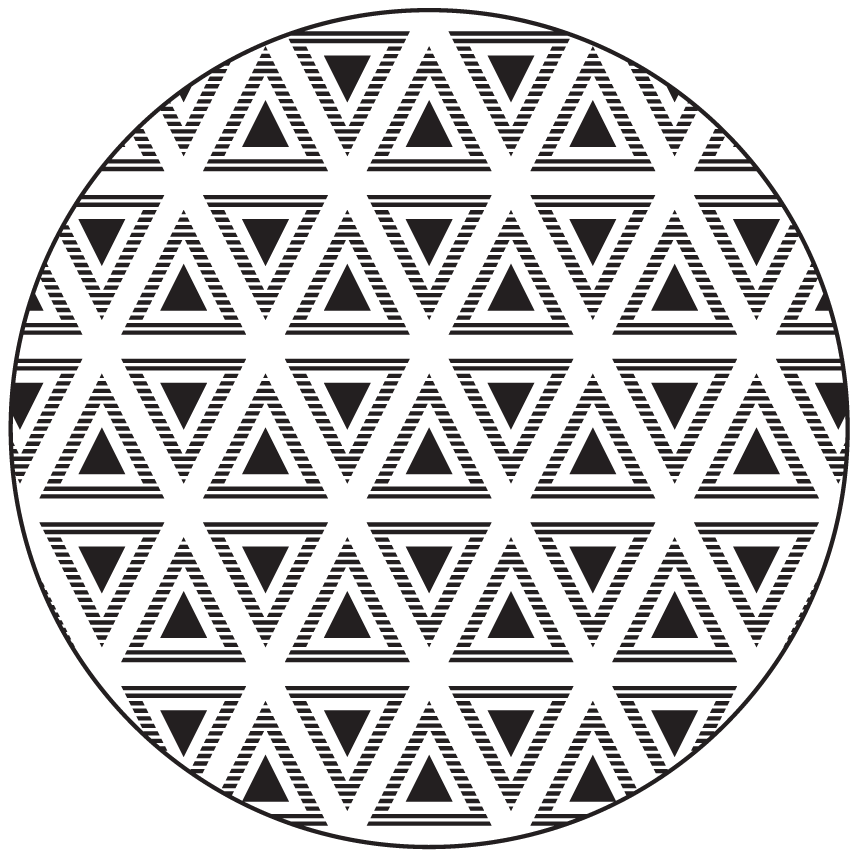 Geometric Triangular Composition geometric vinyl rug - TenStickers