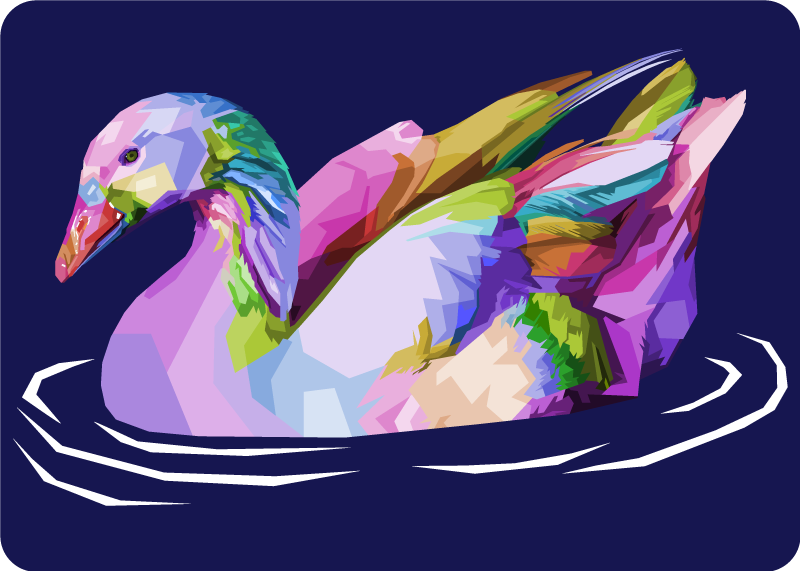 Pop art bird animal vinyl rug - TenStickers